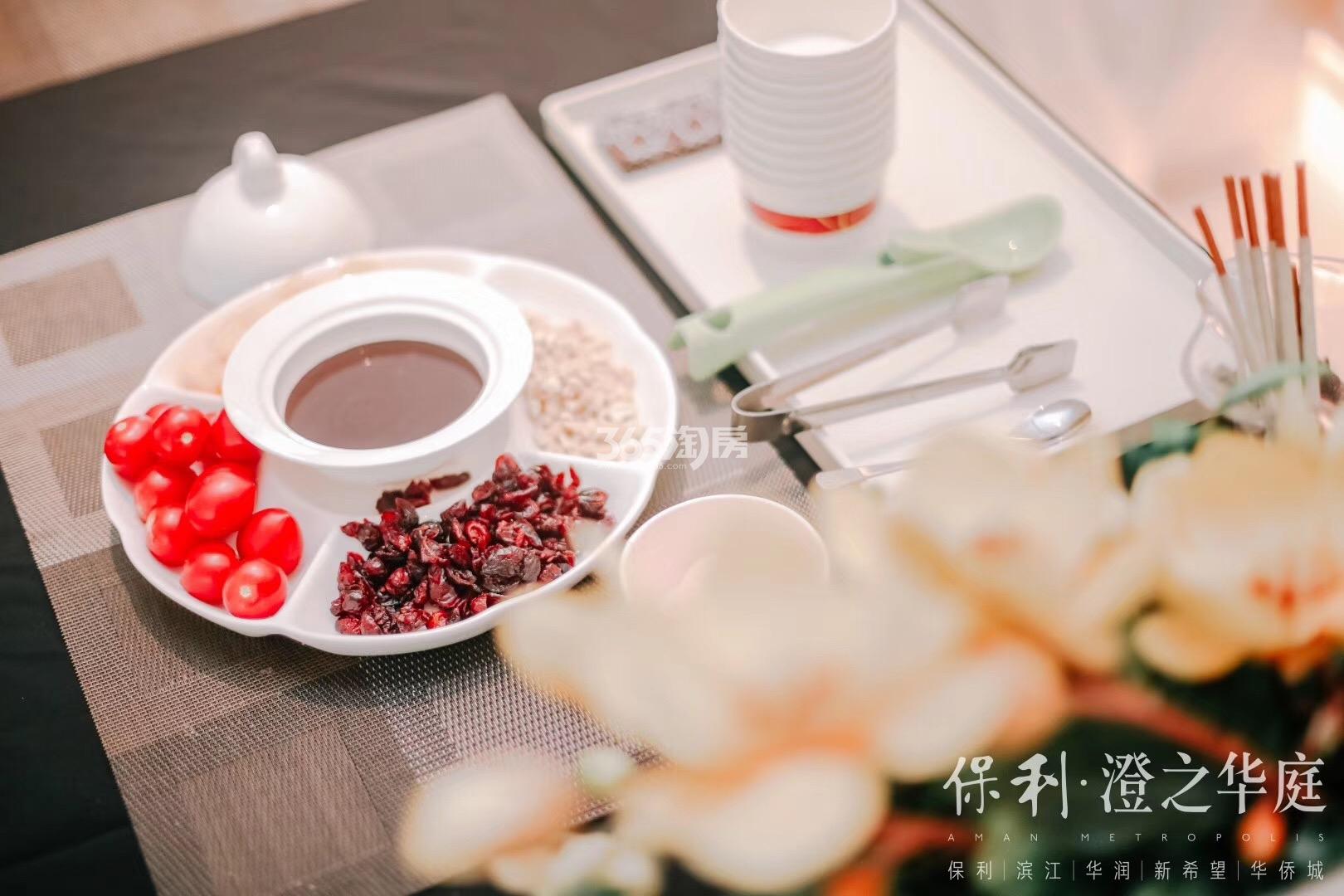 保利澄品售楼处现场点心 