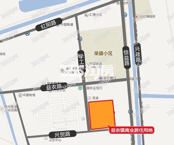 高运萧山地块交通图（萧政储出（2017）11号益农镇商业居住用地）