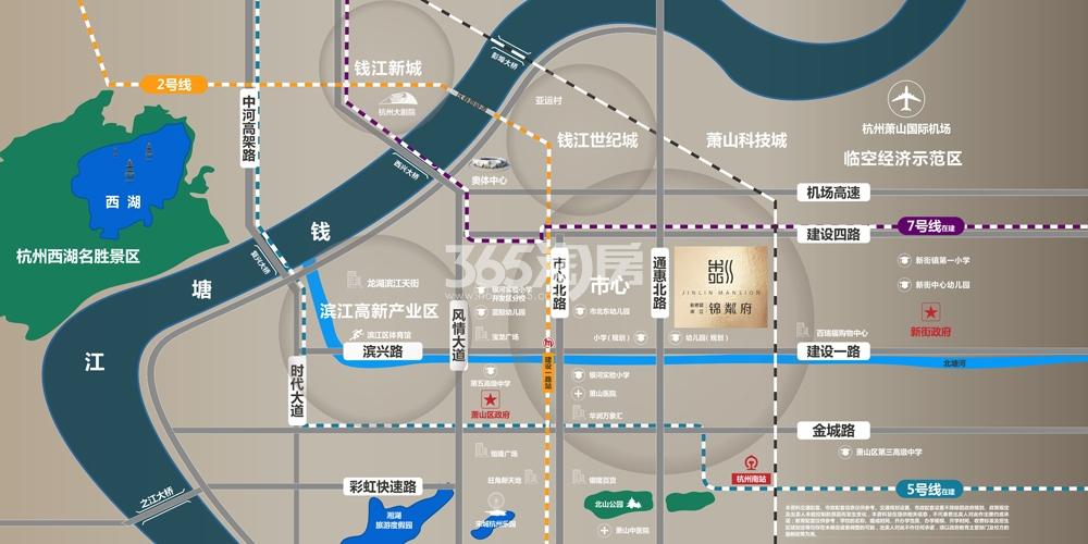 新希望滨江锦粼府区域图