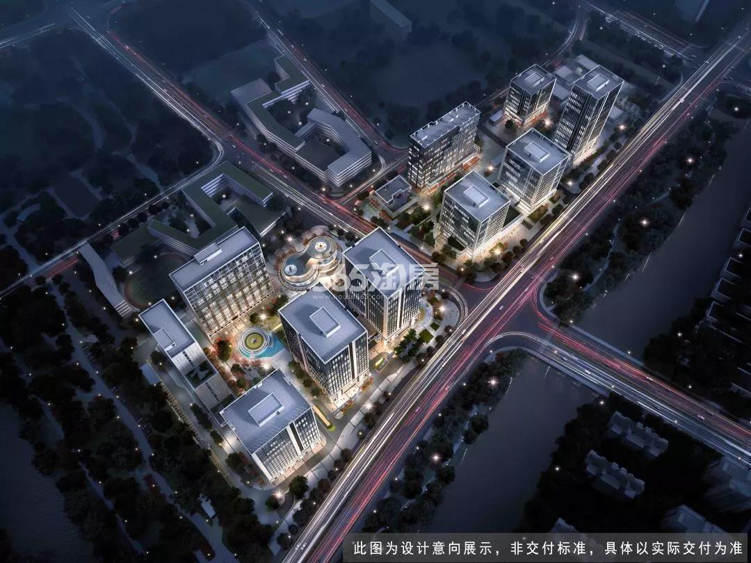 万广汇商务中心项目鸟瞰效果图