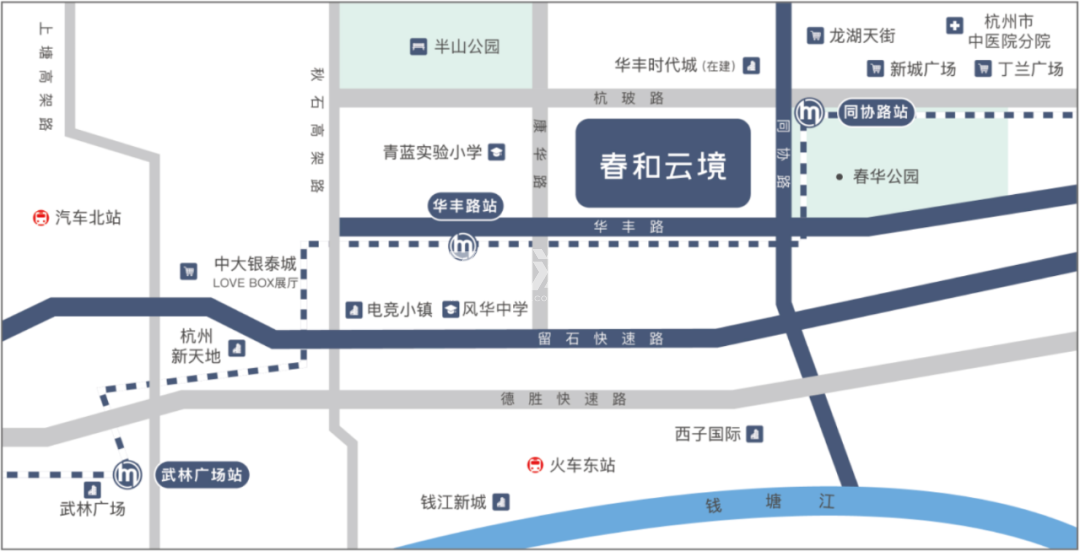 春和云境轩交通图