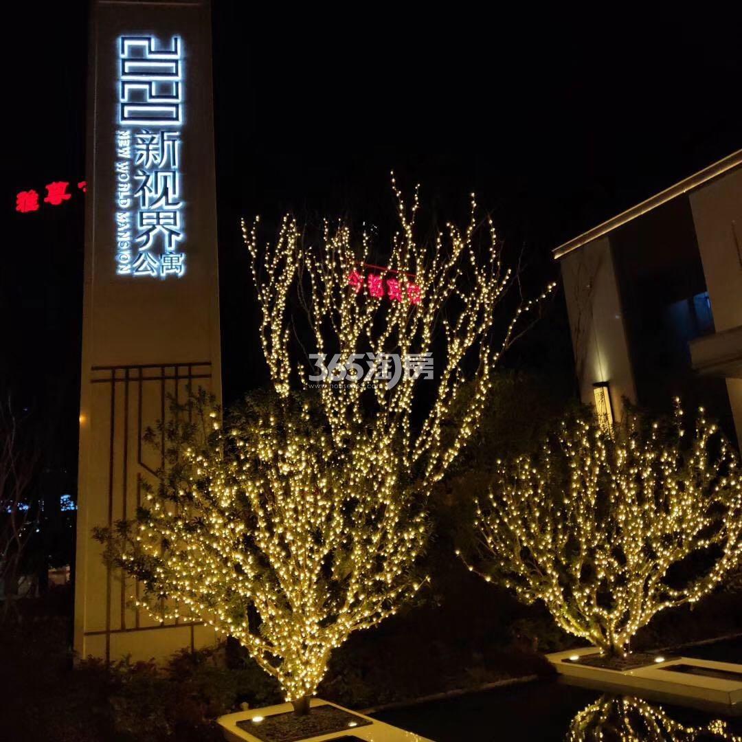 新视界公寓售楼处夜景实景图（2020.3）