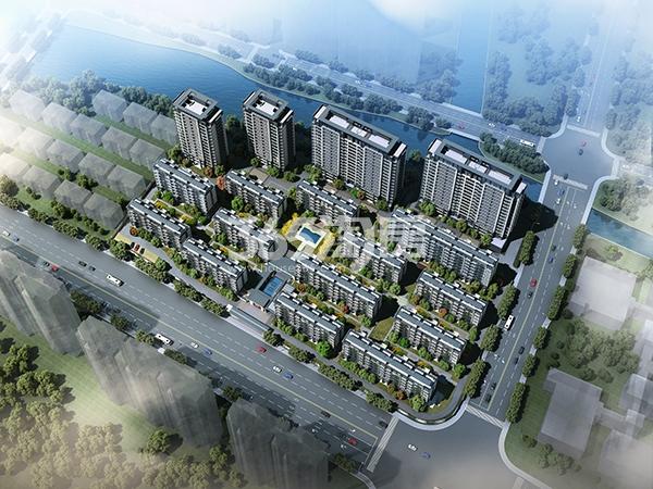路劲崇贤地块规划鸟瞰效果图