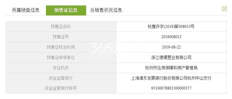 德信大江壹号2号楼预售证