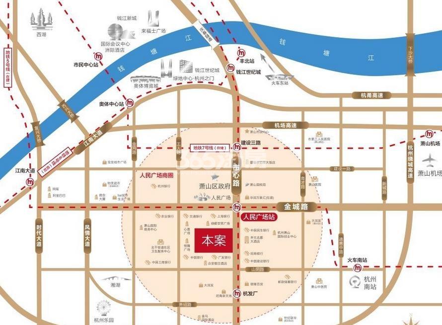 绿地G合里金宸交通图