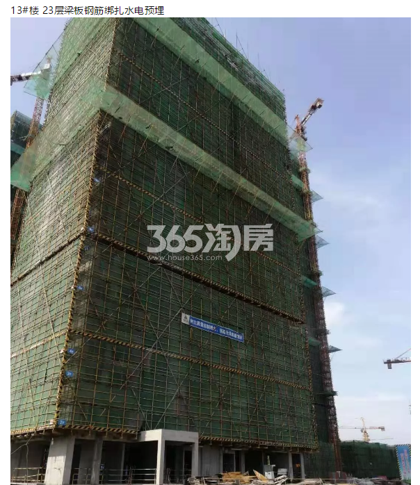 金地滨江万科悦虹湾13#施工实景图（2019年7月摄）