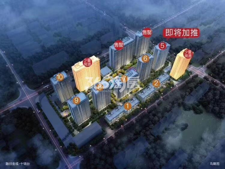 融创金成十锦台鸟瞰图