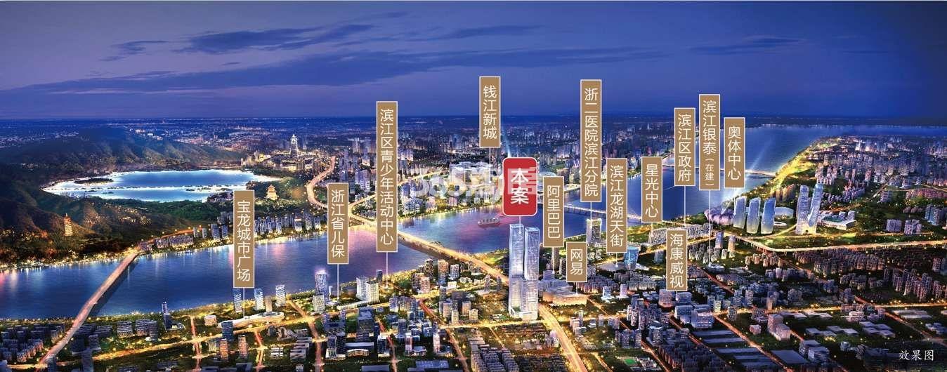 傲旋城大区位鸟瞰图