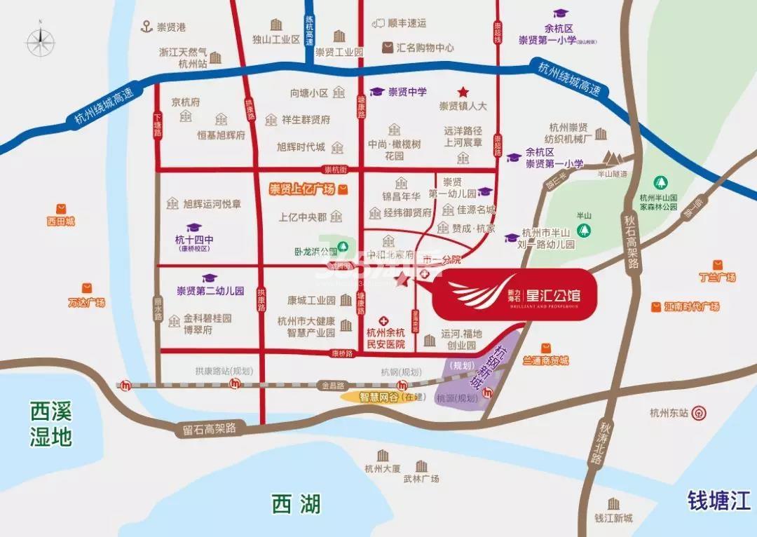 海石星汇公馆交通图