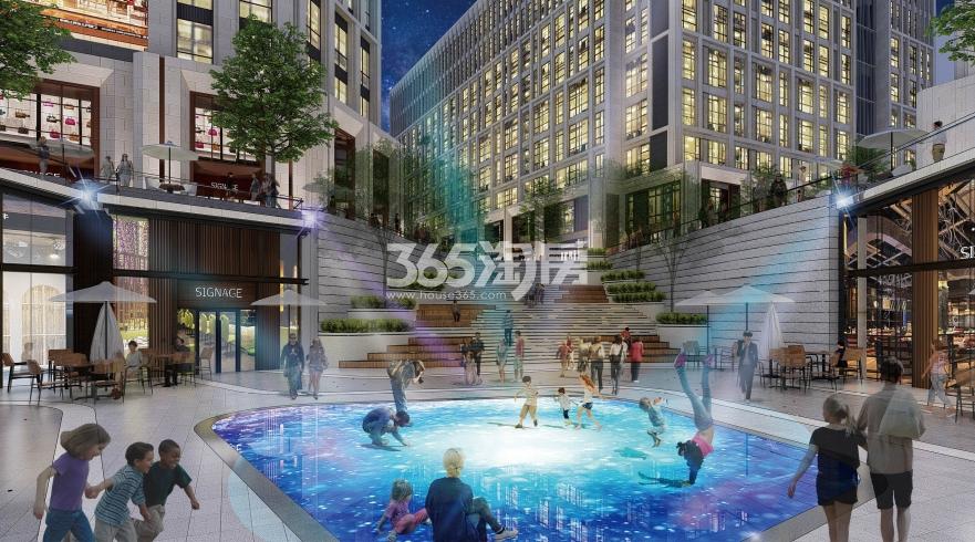西溪宸悦公寓广场一角效果图