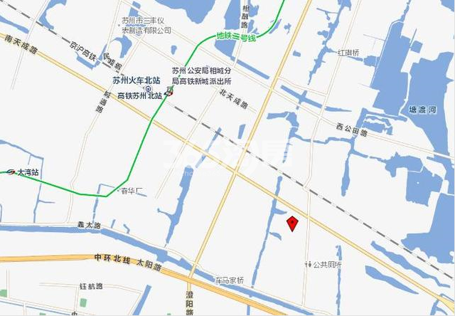 朗诗蔚蓝广场交通图