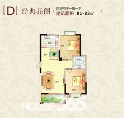 万家四季城D户型-经典品阁