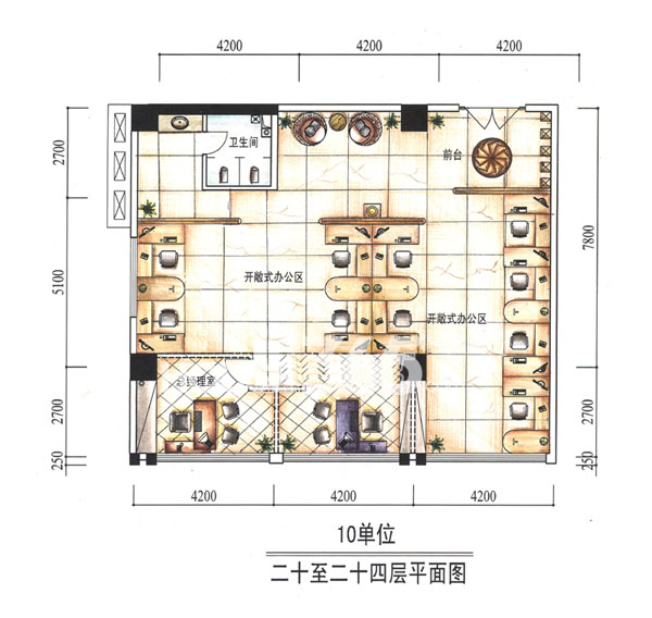 鼎新BOSS中心平面图
