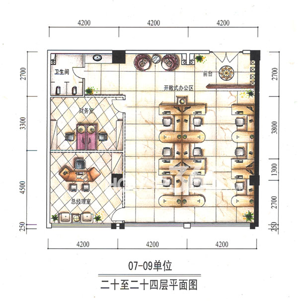 鼎新BOSS中心平面图