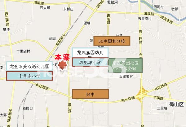 辰龙紫荆广场区位图
