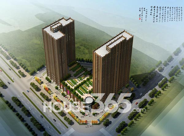 辰龙紫荆广场鸟瞰图