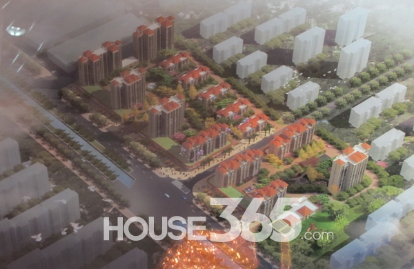 万锦国际（原世纪商贸城）整体楼盘效果图