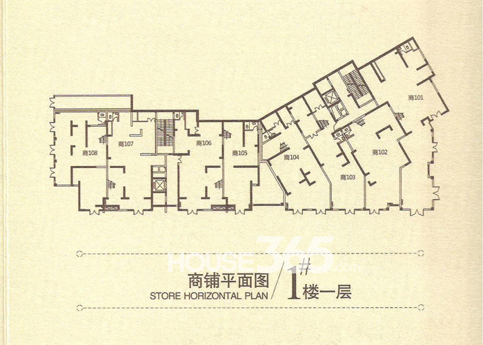 融侨观邸1#楼一层平面图