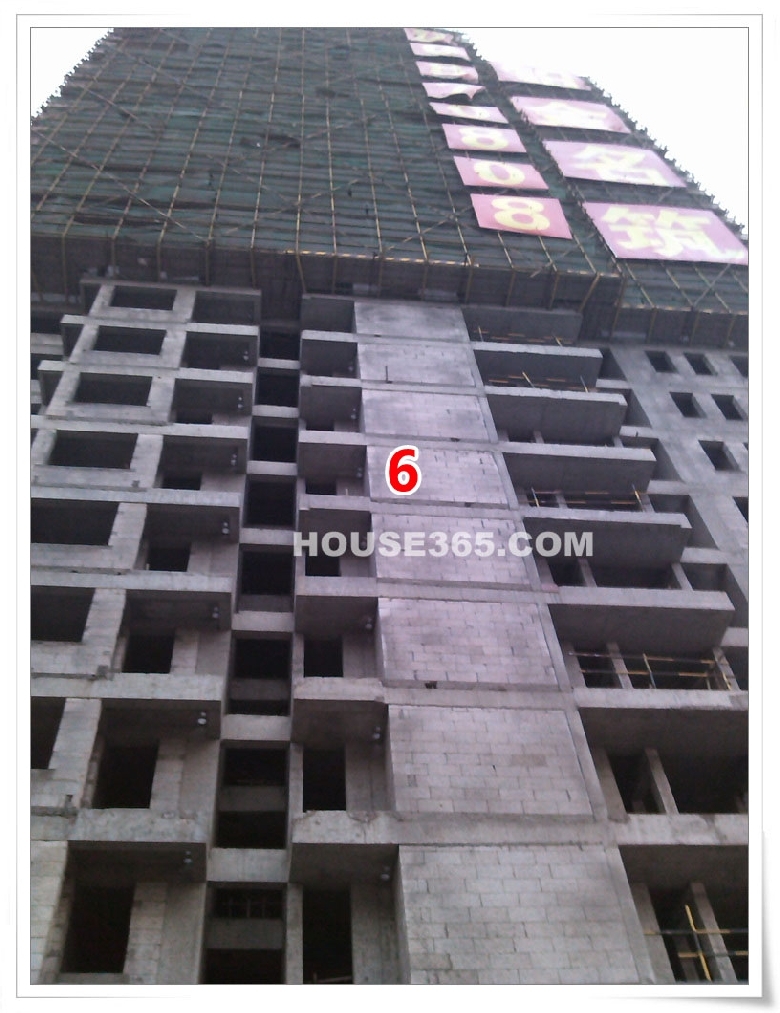 2012年12月底铂金名筑6号楼实景图