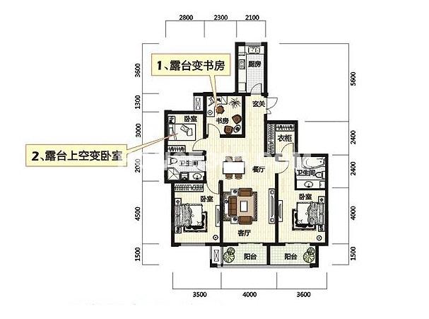 5号楼 H户型图
