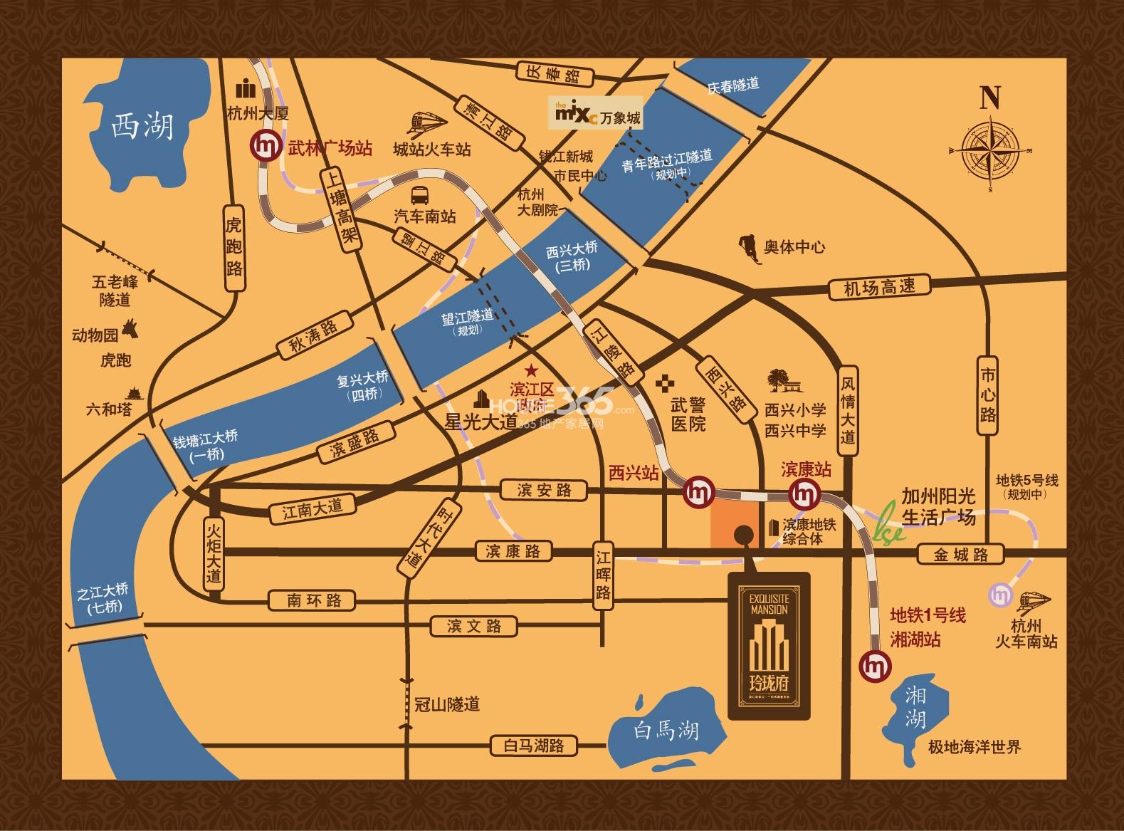 玲珑府区位图