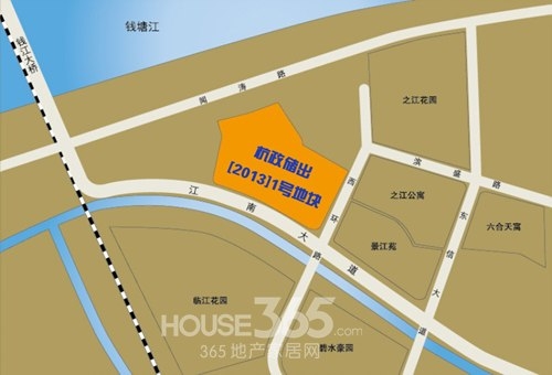 世茂之江度假村地块区位图