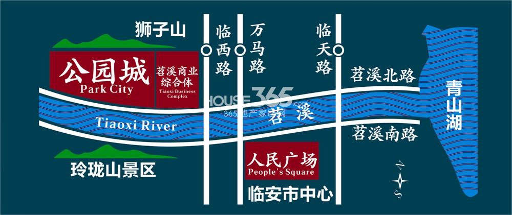 公园城交通图
