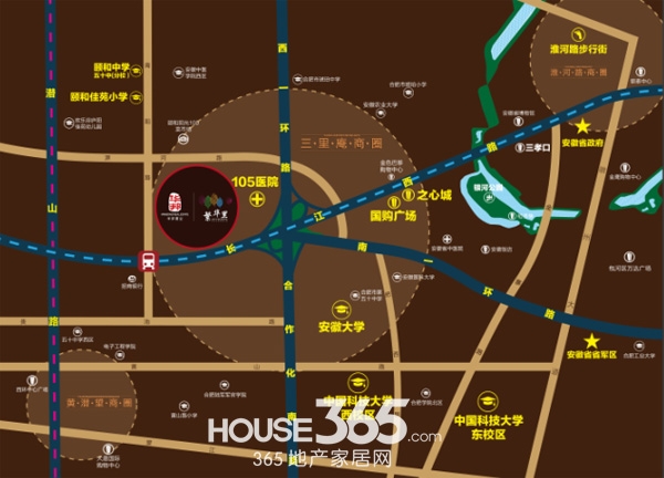 华邦繁华里交通图