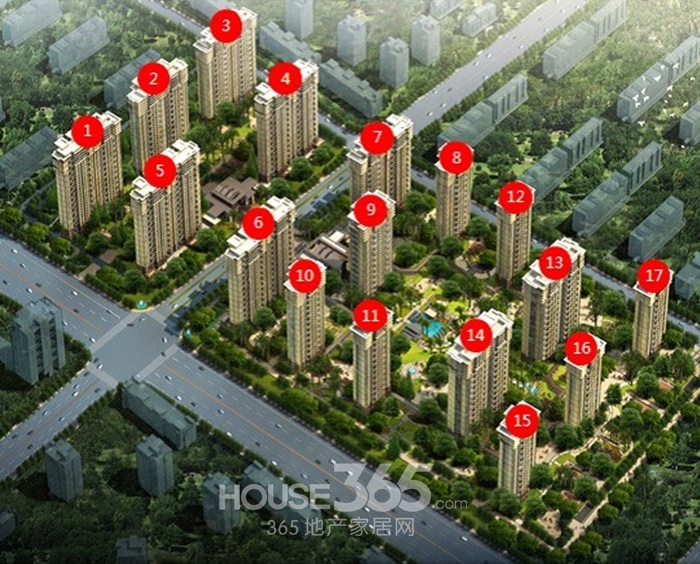 金地天逸楼栋分布图