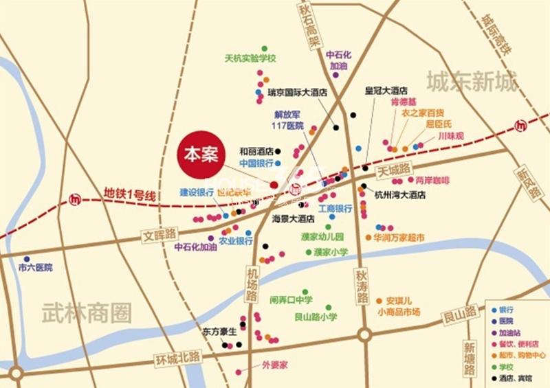 杰立公馆区位图