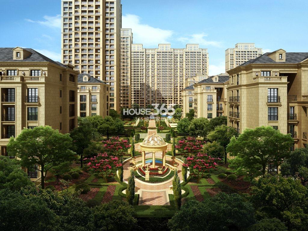 多层景观中轴线效果图
