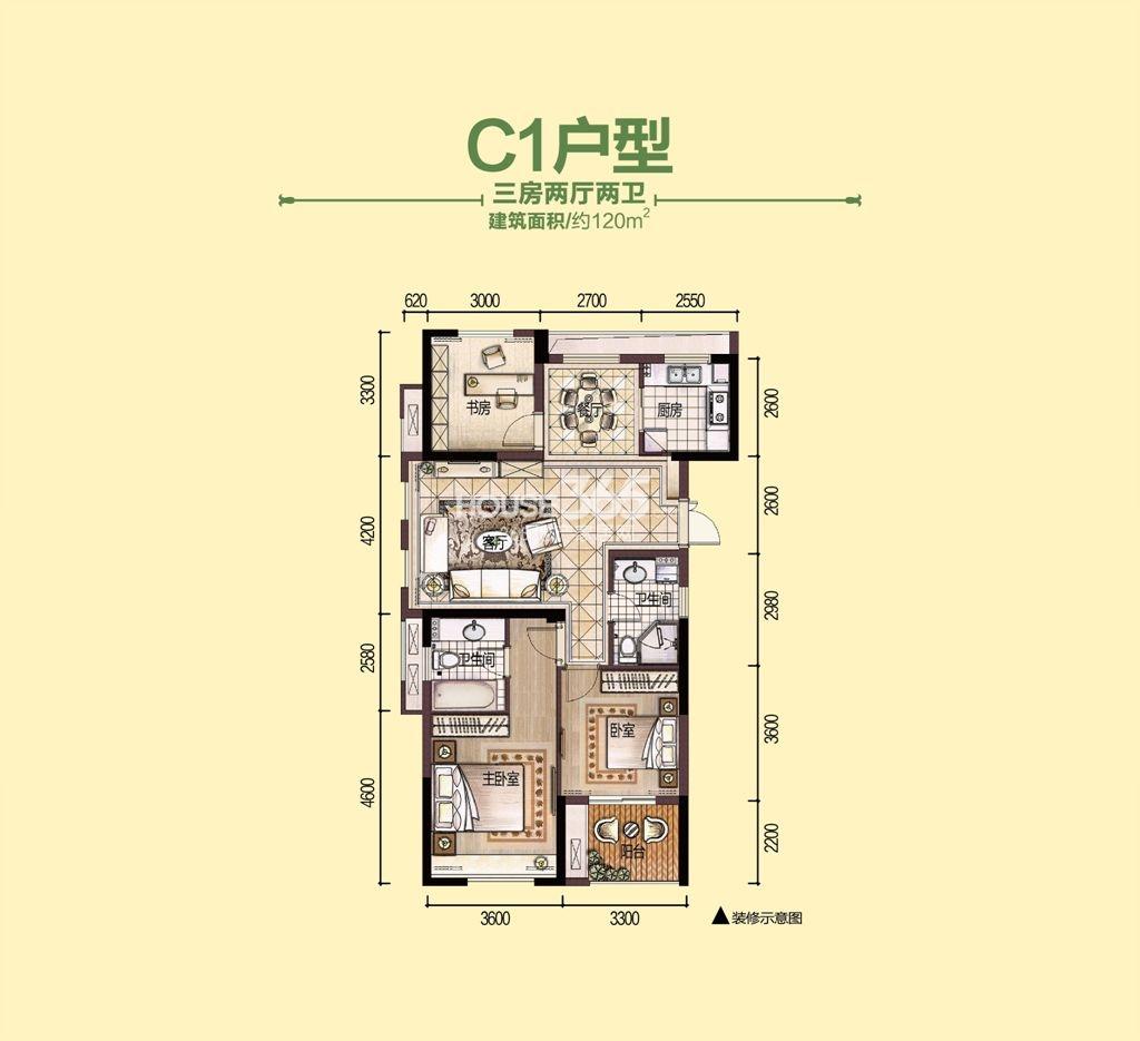 2号楼 C1户型