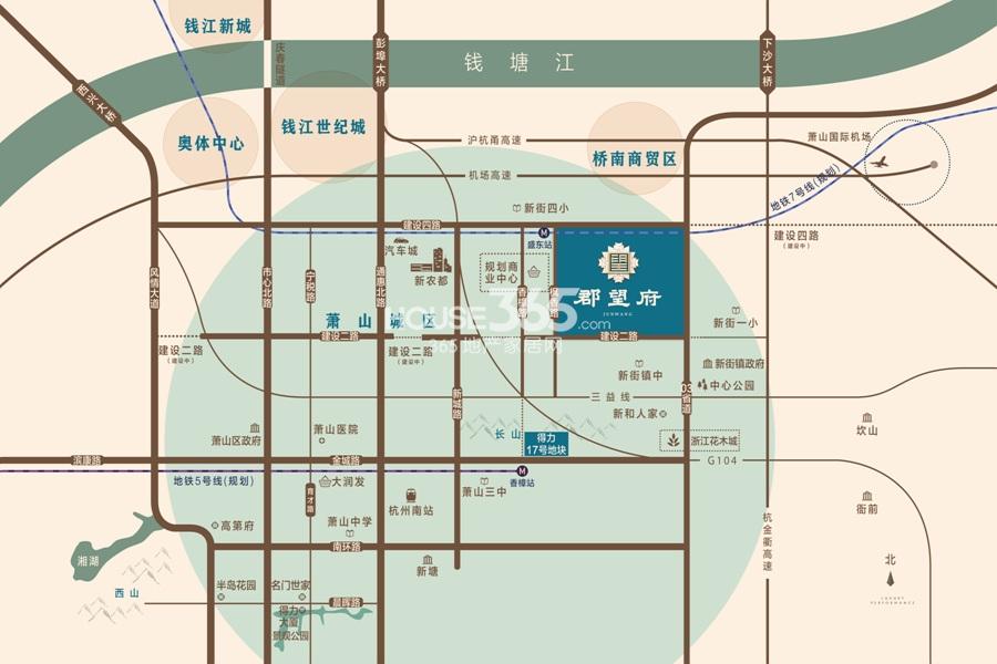得力郡望府交通图