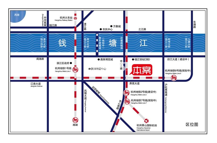 龙达国际大厦区位图