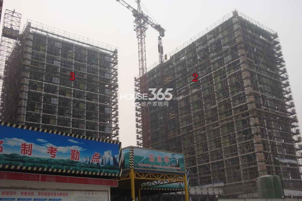 2013年12月底杭州新天地项目实景--“世嘉新座”2、3号楼