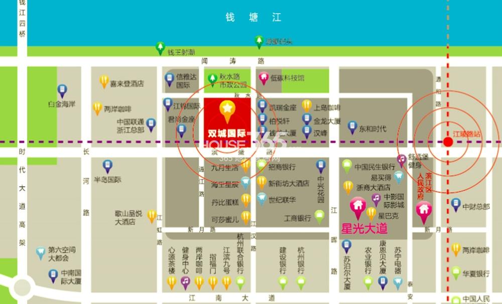 浙大网新双城国际交通区位图