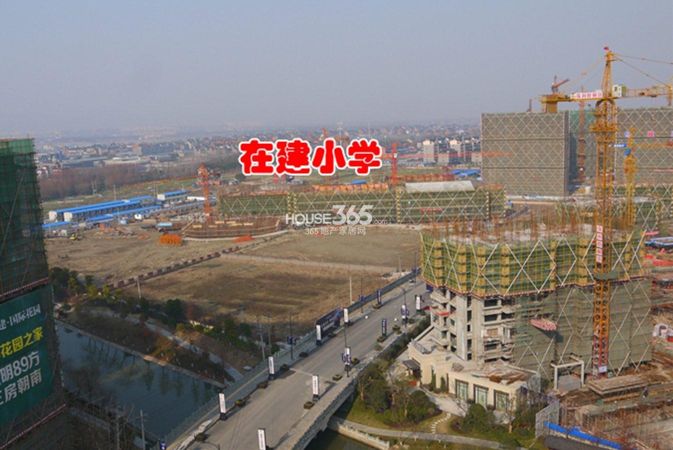 中大普升周边配套——在建小学 2014.2月摄