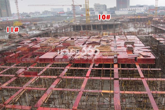 中大普升10、11号楼施工实景图 2014.3.8摄 