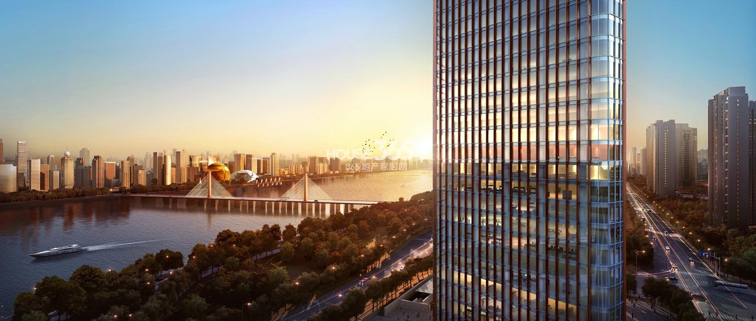 升华悦晟中心建筑局部效果图