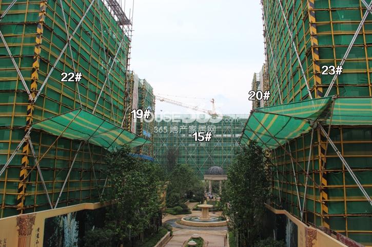 复地黄龙和山15、19、20、22、23号楼施工进程（2014.8.25）