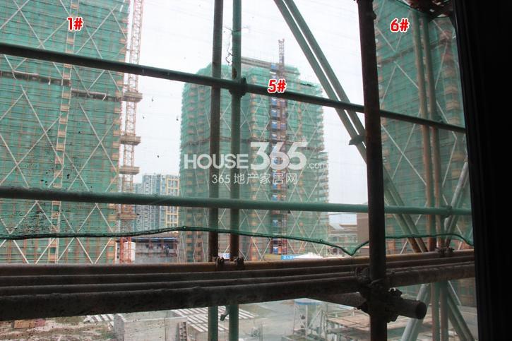 广大融城印象1、5、6号楼现场施工实景图  2014.8摄