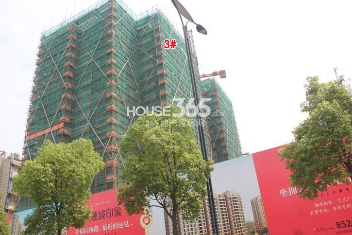 广大融城印象3号楼现场施工实景图 2014.8摄