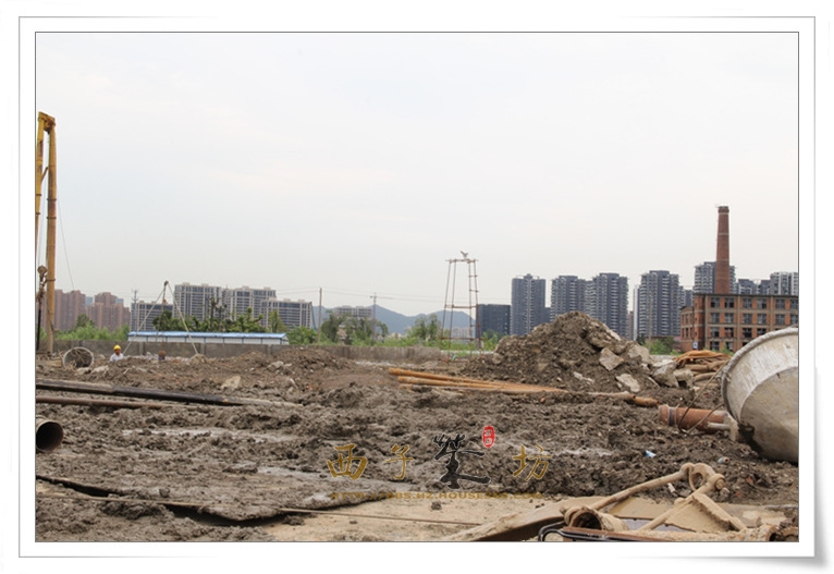 2014年8月初花园道壹号项目工地施工实景