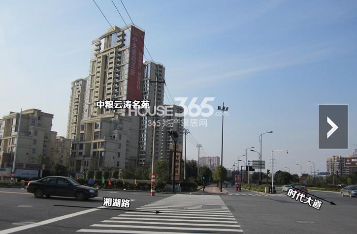 中粮云涛名苑周边配套——湘湖路与时代大道交叉口
