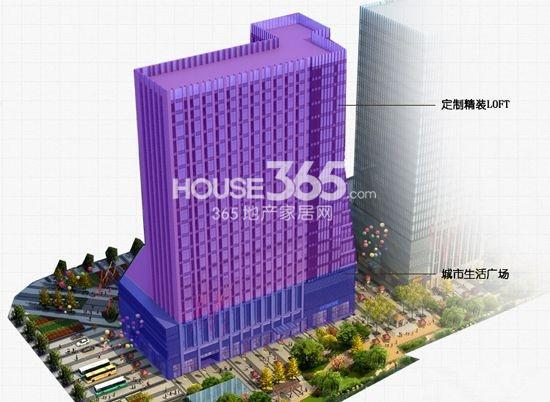 鑫都汇南面楼幢示意图