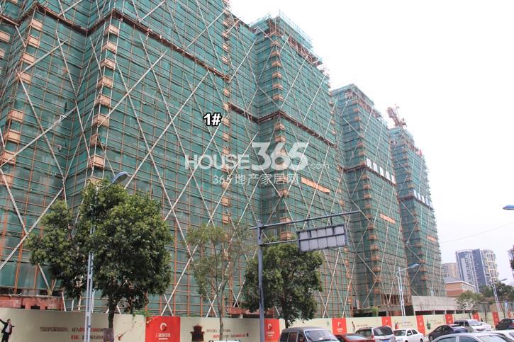 广大融城印象1号楼施工实景图（2014年9月摄）