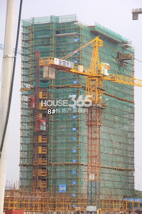 金地格林格林8号楼施工实景图 (2014年9月摄）
