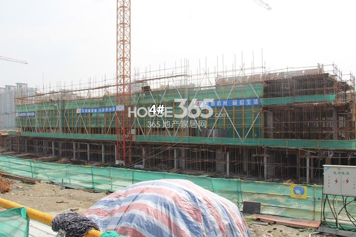绿城九龙仓钱塘明月4号楼施工现场实景图 2014年9月摄