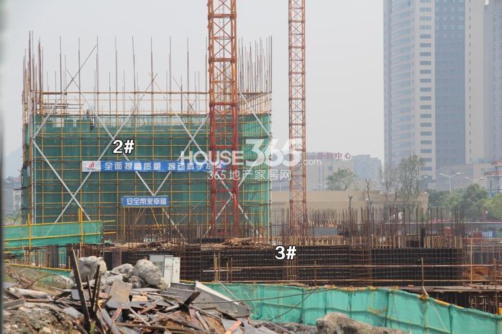 绿城九龙仓钱塘明月2、3号楼施工现场实景图 2014年9月摄