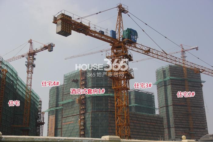 华元欢乐城项目一期施工进程图（2014.9）